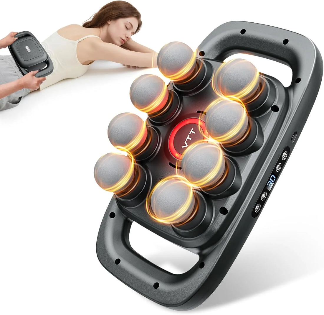 8 Head Massage Gun for Back, Shoulders, Legs,  & Muscle Pain Relief